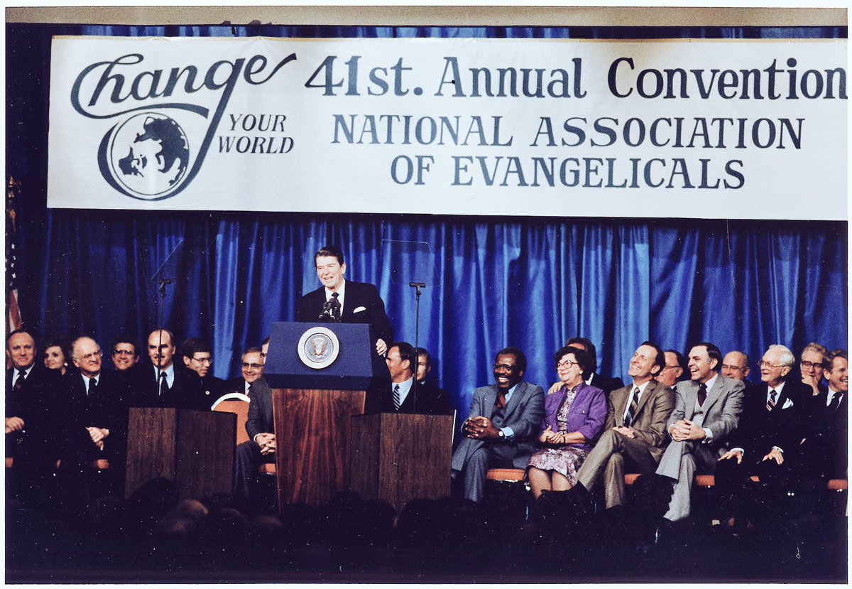 “Reagan in his speech never used the word “abortion,” but he enthusiastically and explicitly supported the ministers’ position on protecting private religious schools. That was what they needed to hear.”