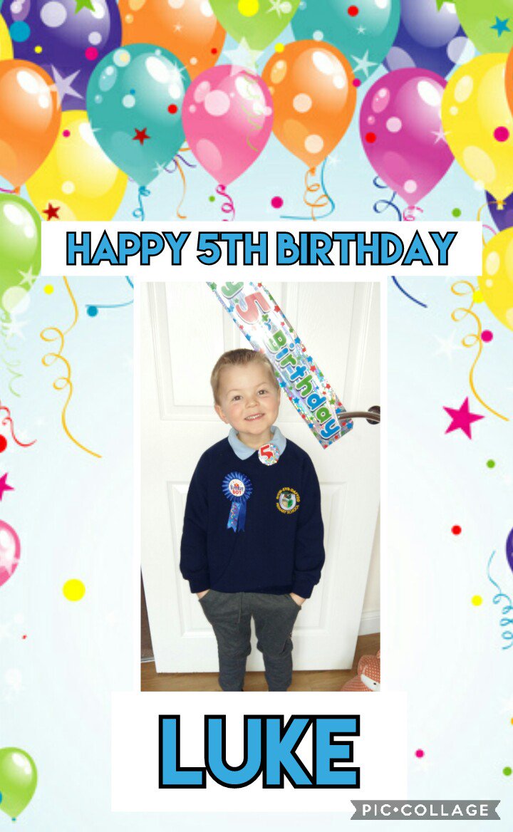 sherrylsanders3's tweet photo. Luke has had such a lovely birthday, hes one very lucky boy! His big smile says it all! 😆 #Mammy'sboy #fivetoday  #Lukeybear 🐻 💙 xxx https://t.co/gUQNhqCLn1