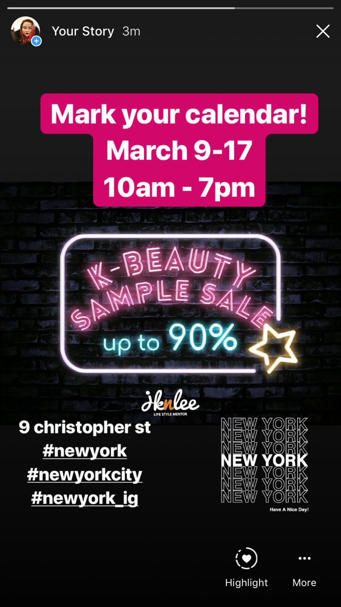 mindanaoan's tweet photo. #Kbeauty sample sale! #NewYork @ClubClioUSA @JKNLEEStyle https://t.co/cSgLcMVuSe