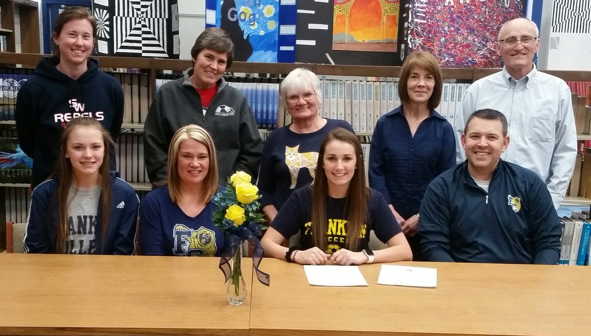 jpencesports's tweet image. Congrats to Southwestern senior Emma Foley (@EmmaFoley07 ) on her signing to play soccer at Franklin College.