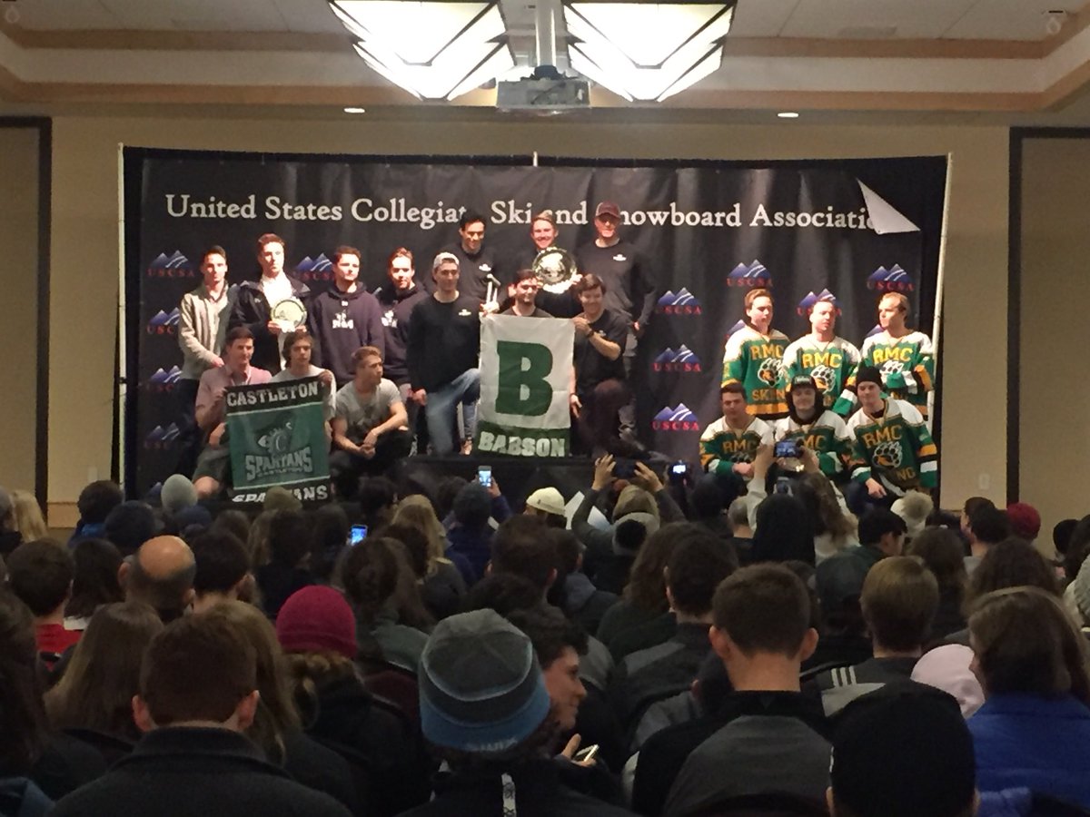 Paul Rechberger🇦🇹is your 2018 <a href="/USCSA/">USCSA</a> Slalom National Champion!!! Jan Klindic🇭🇷8th, Cam Heald🇺🇸12th, and Oskar Eriksson🇸🇪15th...Four All-Americans! As a team, the Spartans finished 2nd by only 0.04 seconds. Congrats to our regular season rivals and friends <a href="/BabsonSkiing/">Babson Ski Team</a>