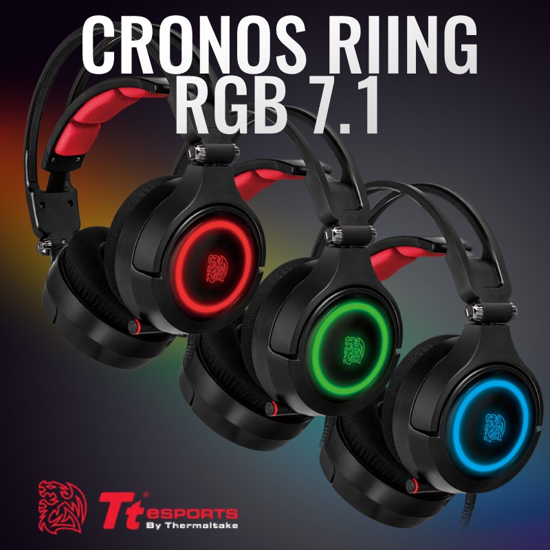 LastpickGG's tweet photo. Qué es lo que más te gusta de los Cronos Riing RGB 7.1?
- lluminación RGB de 16.8 millones de colores
- Sonido surround 7.1
- Drivers de 50mm
- Software para controlar la iluminación
- Banda ajustable
- Control en línea
--> https://t.co/NJICA3LQg7
#TTeSports #Cronos #RGBaTodo https://t.co/cbmSKb2sJZ