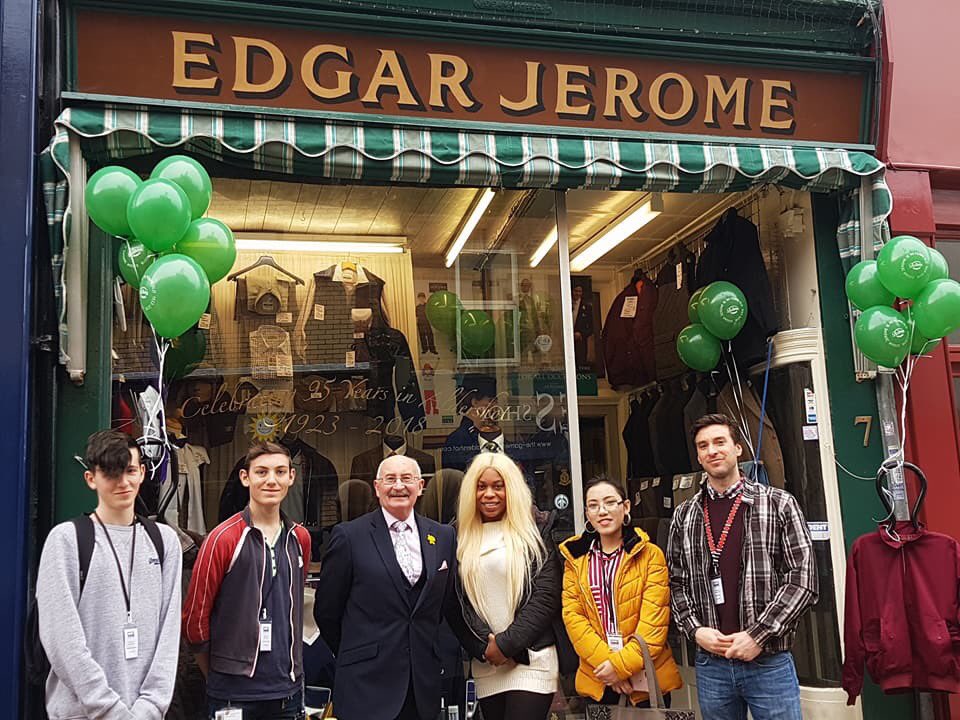 TheEDGEProject2's tweet photo. A great morning today with Edgar Jerome. Happy 95th anniversary!! Thank you for allowing us to be part of this day and being so open with your involvement in our WarTown documentary project! https://t.co/xQ1LQlIf2W