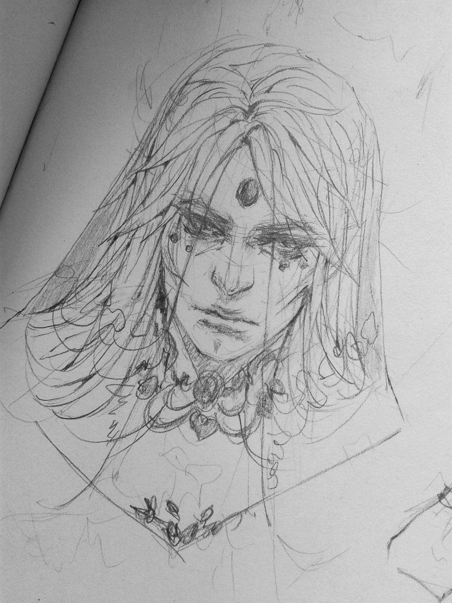 Lurking in the depths of my sketchbook. Posting it now or forgetting about it forever 
