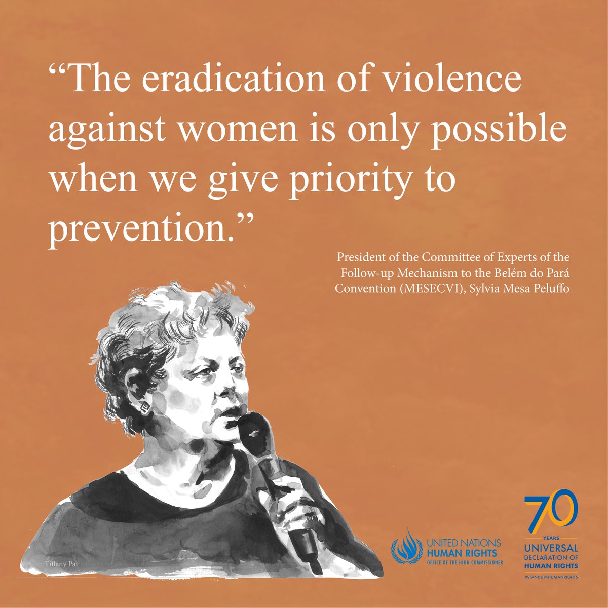 UNHumanRights's tweet photo. "Violence against women will only be eradicated when we give priority to prevention." - Sylvia Mesa Peluffo, @MESECVI.
The #TimeIsNow: #CSW62 must acknowledge and protect women human rights defenders #StandUp4HumanRights https://t.co/mZiXqmLNbi