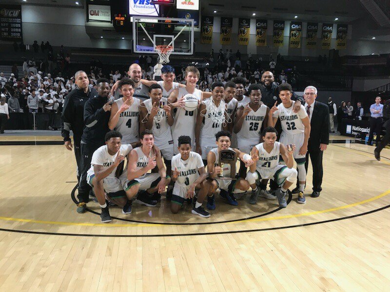 fcpsnews's tweet photo. Congrats to South County HS' boys basketball team--Virginia High School League Class 6A State Champions! @SouthCountyBBB @socohs https://t.co/xpF2AX9TWE
