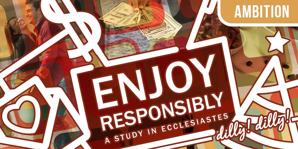 chaseoaks's tweet photo. When we think of ambition many of us think of drive, goals, and success. But we also might think of greed, envy, and corruption. What drives our lives? Join us this week as we learn about the type of ambition that will lead to significance and meaning. #EnjoyResponsibly #Ambition https://t.co/8x6qhQNicK