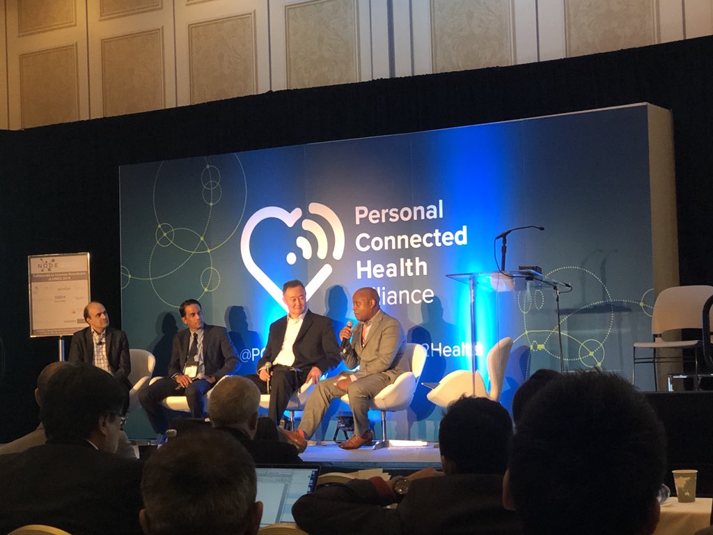 Great session @HIMSS this week. @Jonathan_Bush applied Netflix vs Amazon to healthcare disruption and @JCETHICIST @atreja and Ken Lee spoke on the collaboration imperative #digmedevidence #HIMMS18