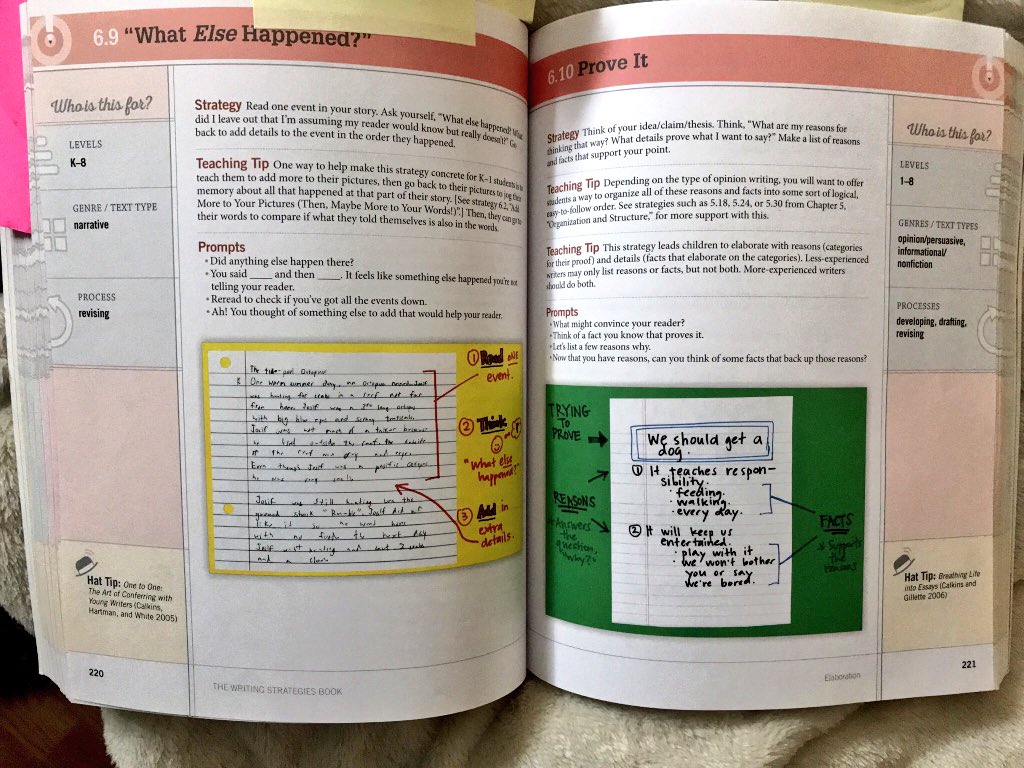 mrsjwhalen's tweet photo. Borrowed this resource from my Co-Op and cannot wait to get my hands on a copy myself. It is full of many different writing strategies with clear, laid out ways to use each strategy! π#resourcecollection https://t.co/M9QhpXCnBB