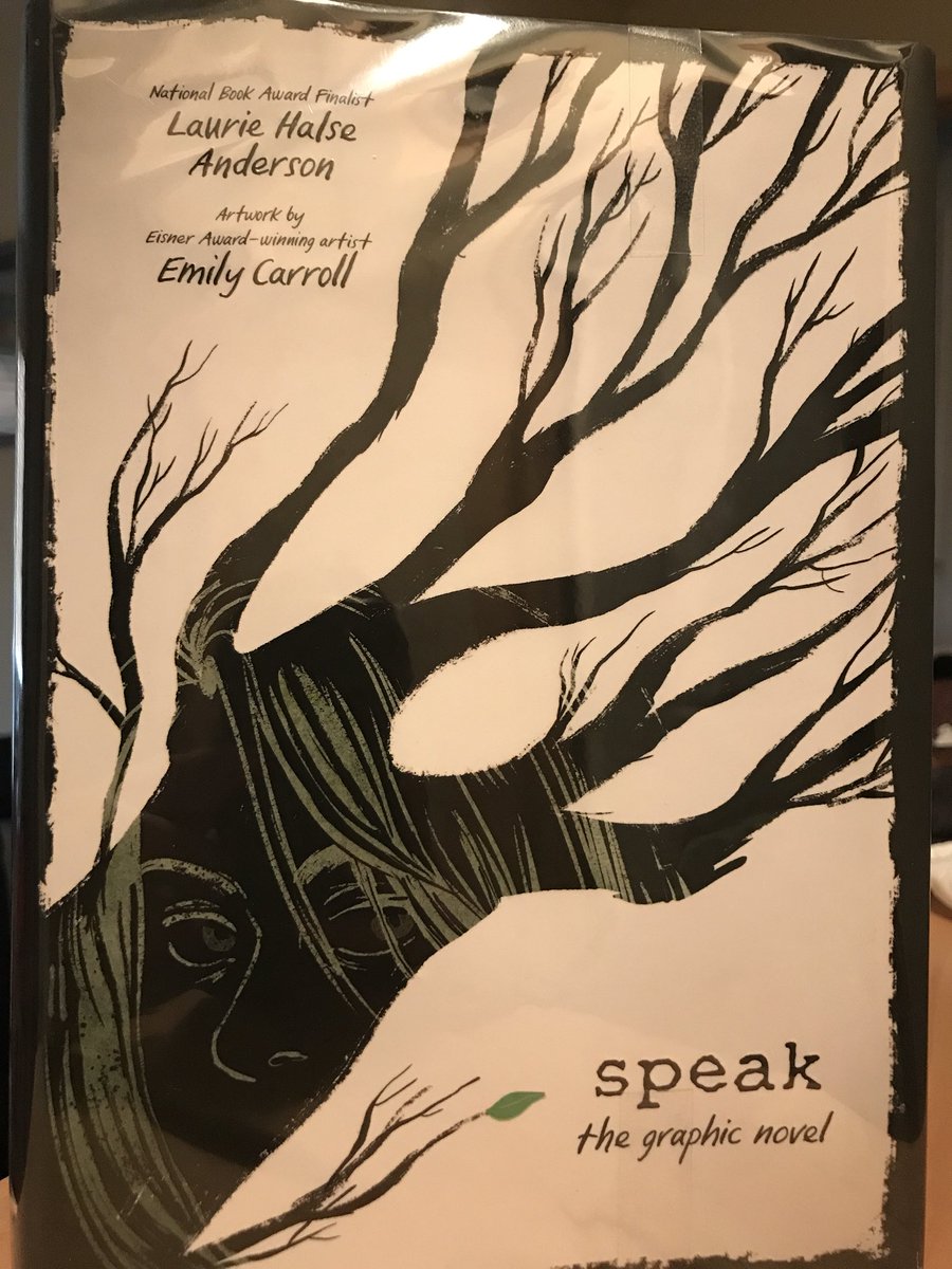 MrHallDCHS's tweet photo. 1st book of Spring Break in the books. A great Graphic Novel adaptation from @halseanderson &amp; @emilyterrible Strategic Readers: add this one to the TBR list - whether you’ve read the original or not. Seriously. SO GOOD. #SRShelfie https://t.co/lFjRMNaF4Q