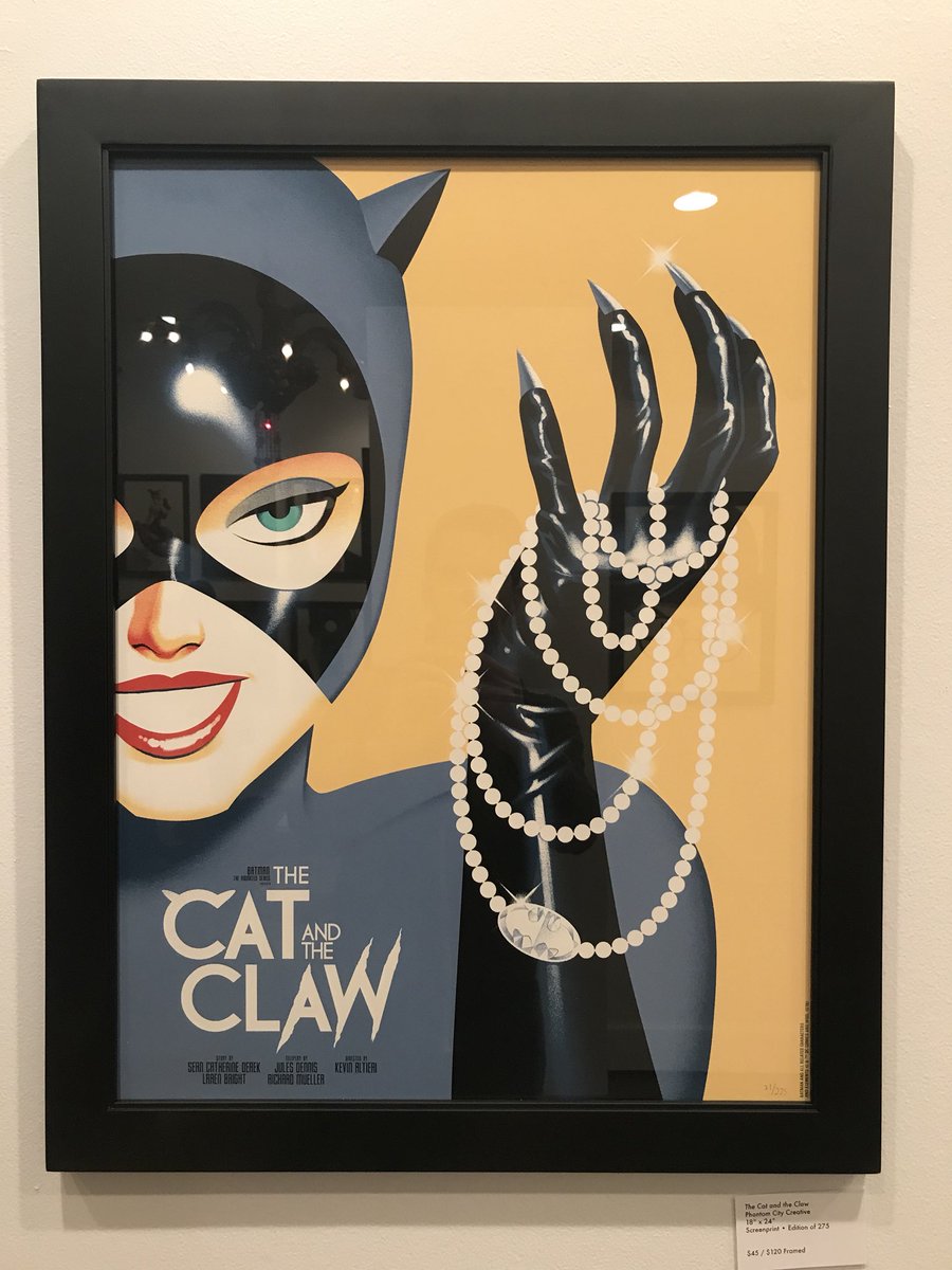 DCOfficial's tweet photo. Kicking off #DCSXSW18 with #MONDO’s BATMAN: THE ANIMATED SERIES art show in Austin! The show is free and open to the public today through 3/12, so swing by! Now excuse us while we drool all over these.

Thanks, @MondoNews! https://t.co/wyU0o4dLcd