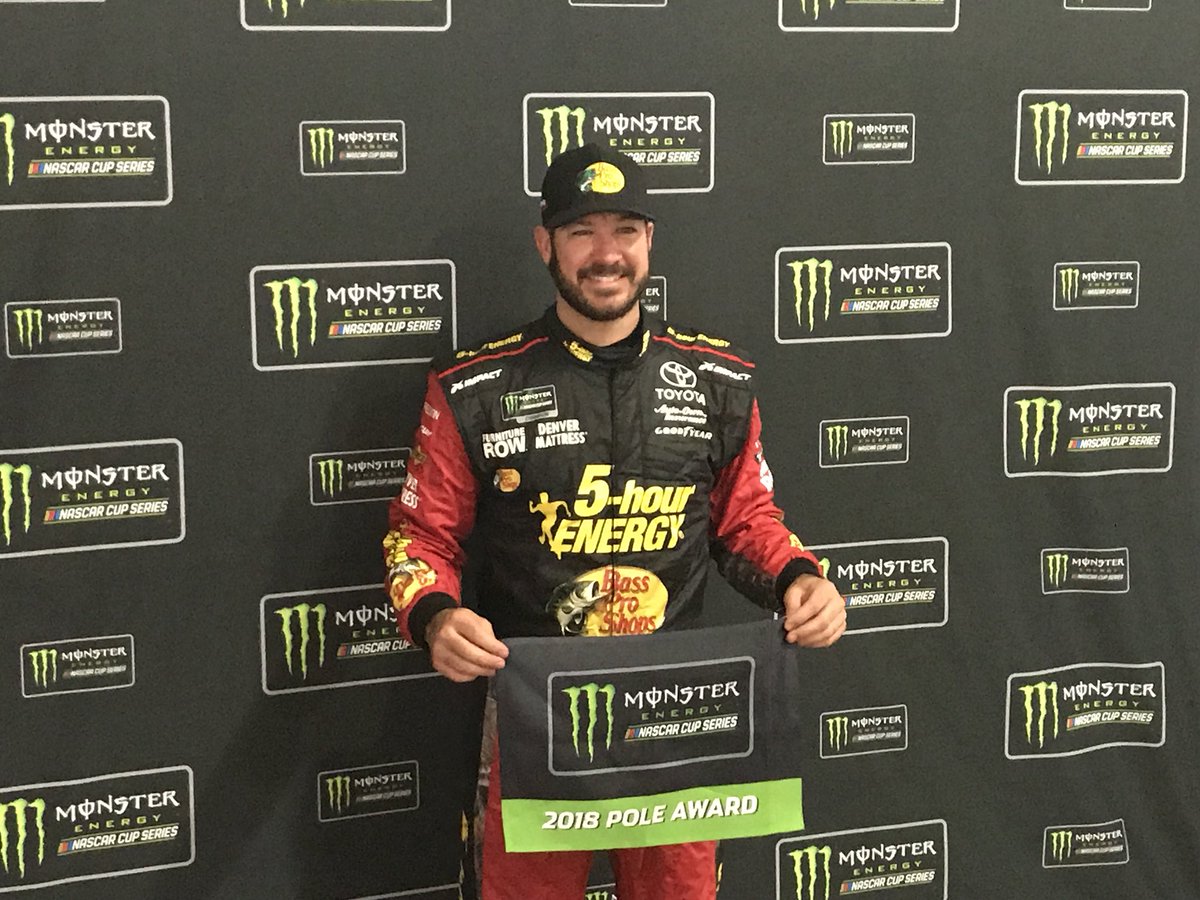 FalciAdaptive's tweet photo. First pole of the season for @MartinTruex_Jr in the @ToyotaRacing 7️⃣8️⃣! #backto100percent #NASCARGoesWest https://t.co/CJ5hLyj0Ax