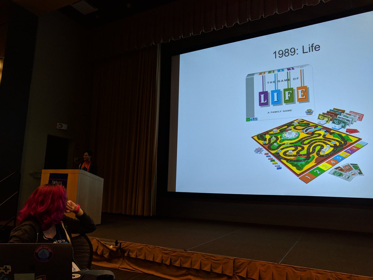 McDwayne's tweet image. #midcamp @lesmana explains board games and their terrible lessons about free will #lightingtalks