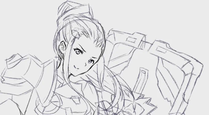 Here is also a sketch of Brigitte from Overwatch (though it still needs improvements), I thought about wanting to do a wallpaper sized illustration of her 