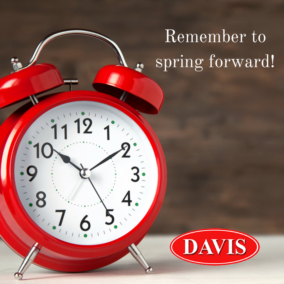 DavisExpress's tweet photo. Longer days are near! Get ready to spring those clocks forward tomorrow night! ⏰ 🌷 https://t.co/7DPi2zhwmg