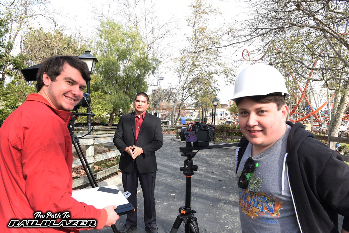 ACENorCal's tweet photo. Filming for the #PathToRailBlazer documentary continued this morning at @CAGreatAmerica as we interviewed Raul Rehnborg, Vice President & General Manager, and Jason Soyster, Director of Marketing & Sales. Opening day for #RailBlazer can't come soon enough! 😍 #RideWithACE https://t.co/I7ouSUsTsR