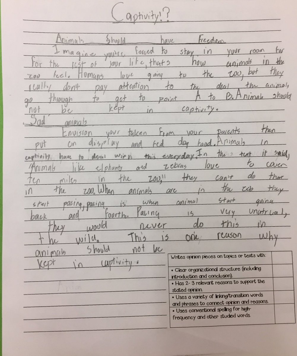 orrdm09's tweet photo. This is the real stuff. My phenomenal teacher partner @phylmus guides our Ss through writing like nobody’s business. She gets them excited to write and they produce the most unbelievable pieces. #3rdgradeGoingOn12th #beyondamazed #AIMHIGH @COBB_ELA https://t.co/sW3AnKer0q