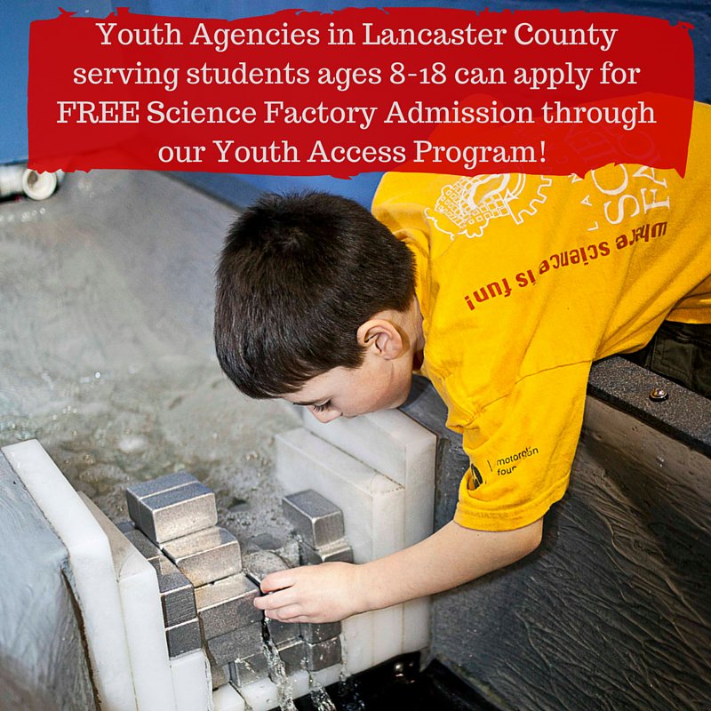 lancscifactory's tweet image. Planning a summer camp for students with financial or special needs ages 8-18 in #LancasterCounty? We have a grant for that! ht.ly/Yys730iRpZE @lancscifactory #YouthAccessProgram #LancasterPA #SummerCamp #LancasterScienceFactory