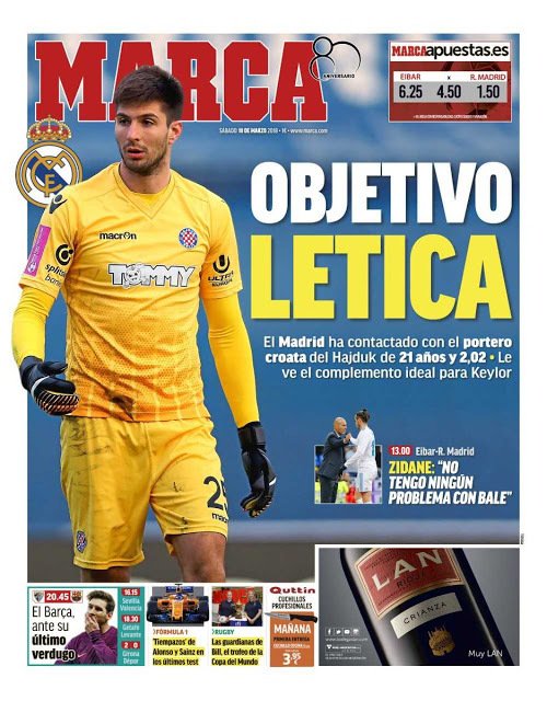 dyoatletico's tweet photo. Así vienen las portadas de la prensa deportiva del sábado 10 de marzo de 2018 https://t.co/INcLxCaUuB https://t.co/Z8QKfUvKeA