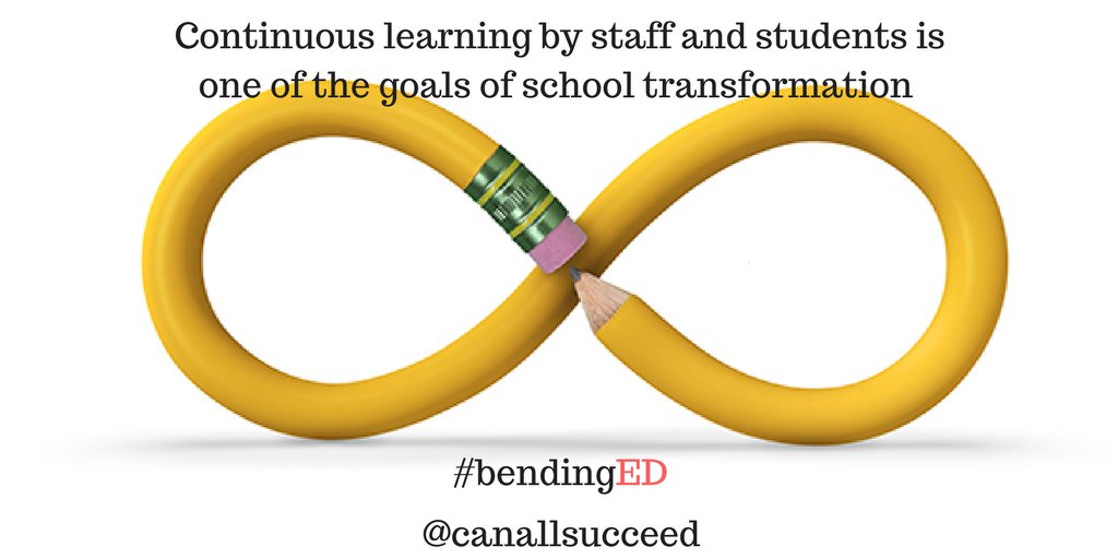 All schools should support the continuous learning of both students and staff bit.ly/2IbG4W9 #bendingED #edchat #mnlead #satchat #edadmin #edleadership #teachers #education #bced #leadupteach #leadupchat #pln365