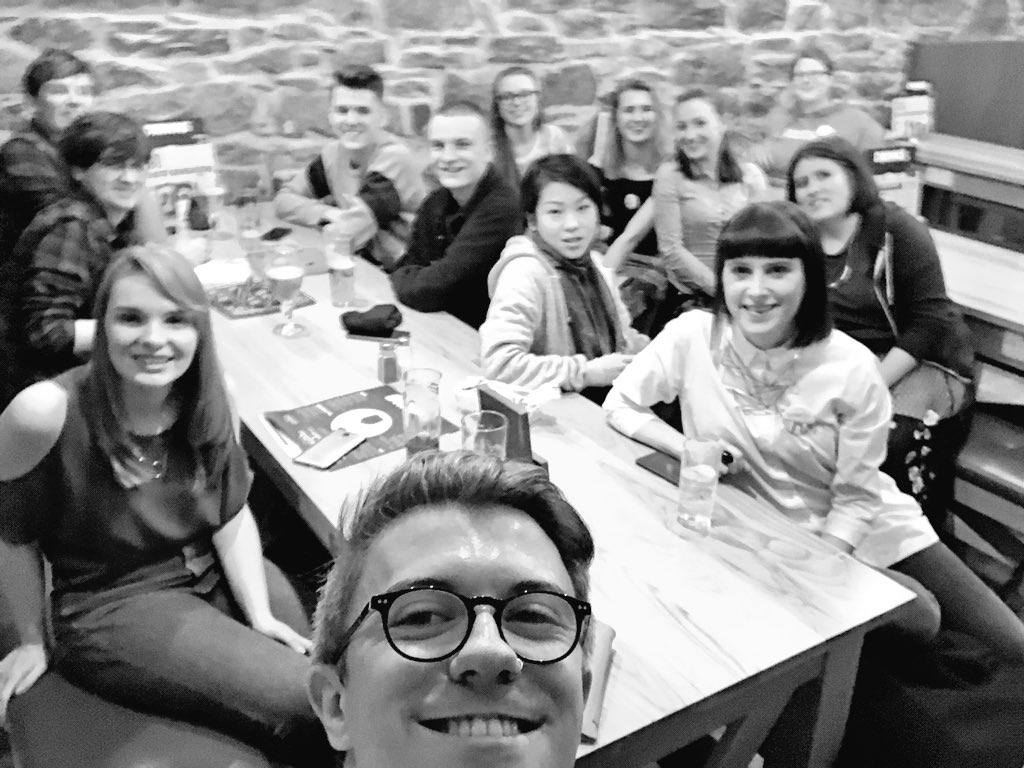 jcookdesigns's tweet photo. First day finished off rightly so in the pub! Here’s to the rest of a creative and inspiring weekend 😆 #GSJam #GSJDundee https://t.co/FtqAQWzdtV