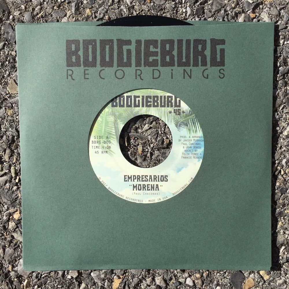 fatbeats's tweet photo. Boogieburg (@boogieholics) presents @los_empresarios's latest 7" featuring two Caribbean party gems housed in a hand-stamped antique green "old-style" sleeve.

Pre-Order the 7":
https://t.co/bYfJUGQkye https://t.co/FiCbT4Lc4O