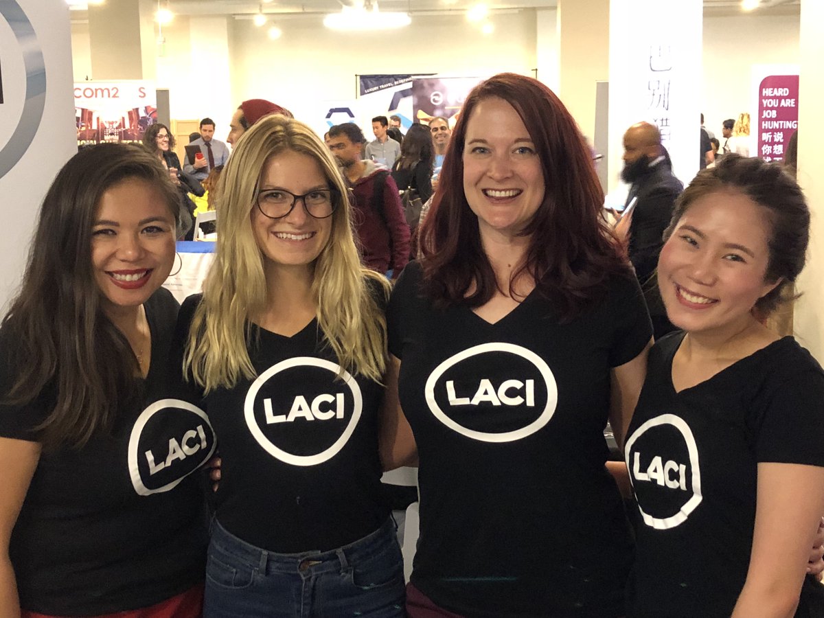 laincubator's tweet photo. We're still riding the excitement of yesterday's #TechFairLA and met so many terrific people! Thank you to @MayorOfLA, @Annenberg_FDN & @Comparably for providing this worthwhile and fun event! Couldn't make it? Apply this weekend: https://t.co/wm68jTIKPI https://t.co/RSfv3bEiJo
