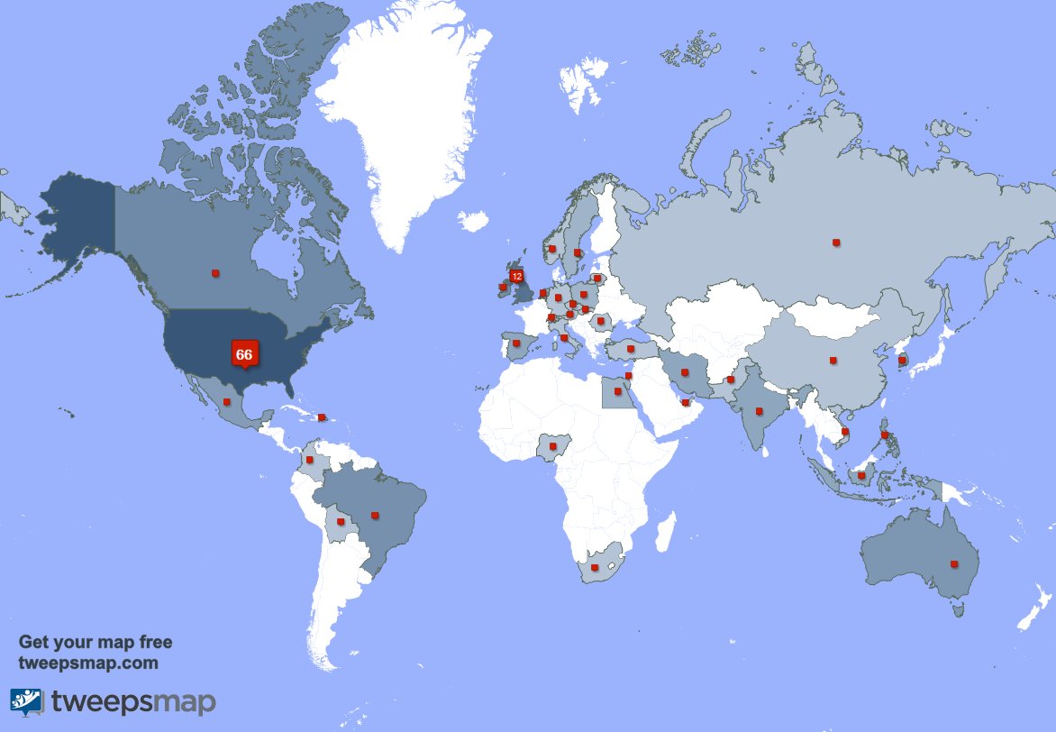 Tadpole1996's tweet photo. My followers are in USA(63%), UK.(12%) Get your free map https://t.co/7eoIXmhaxg https://t.co/lnJnLPUGIA