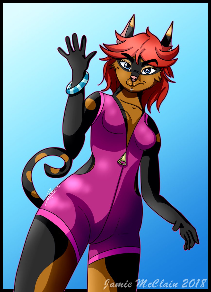 DingusSupreme's tweet photo. Redid an old character again just for fun. Would you help name her twitter? (POLL IN REPLY) #namemycharacter #furryart https://t.co/ZNrQLlmcs6