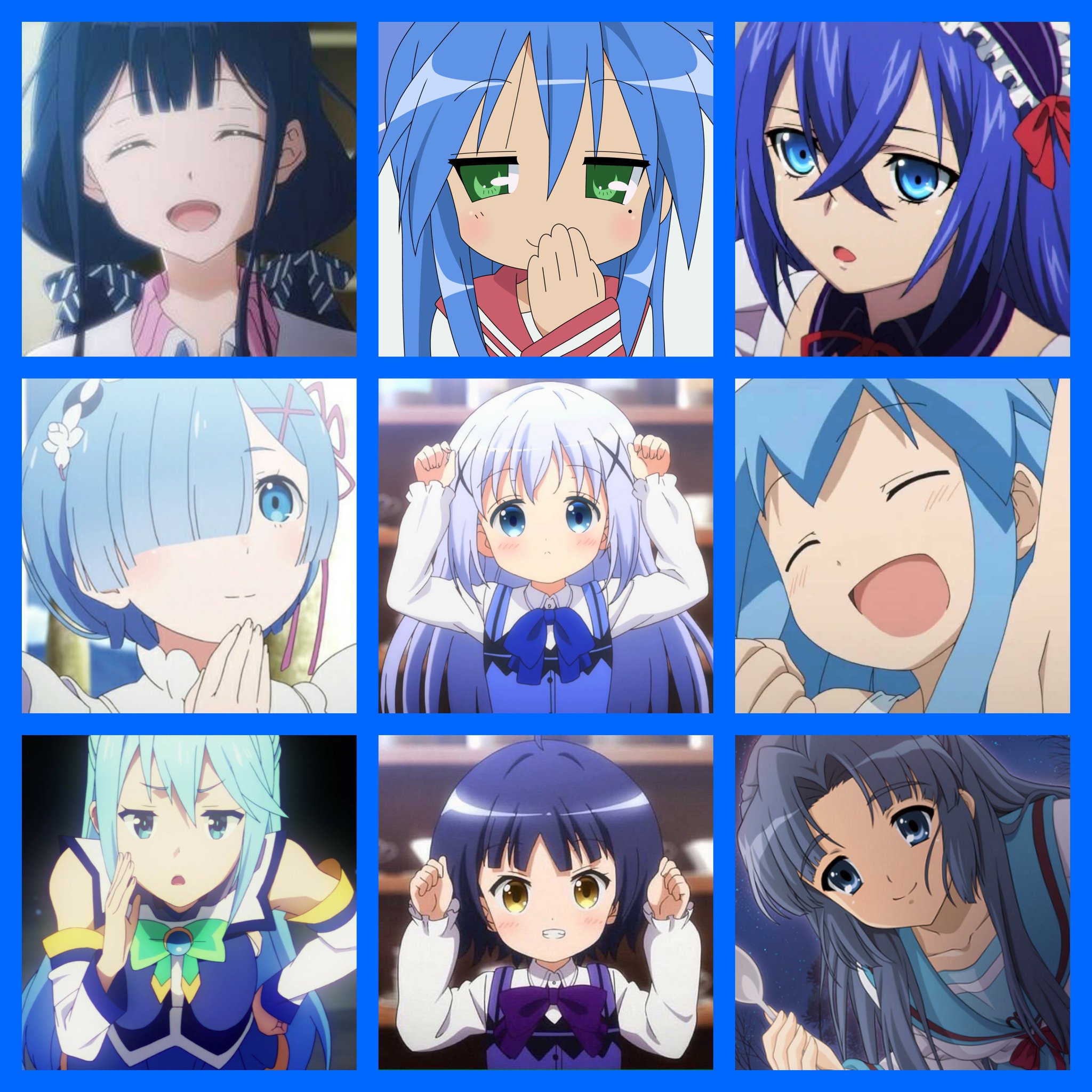 青い髪のアニメキャラクター ピンバッジ 🍀ちとげっち🍀 on X: 
