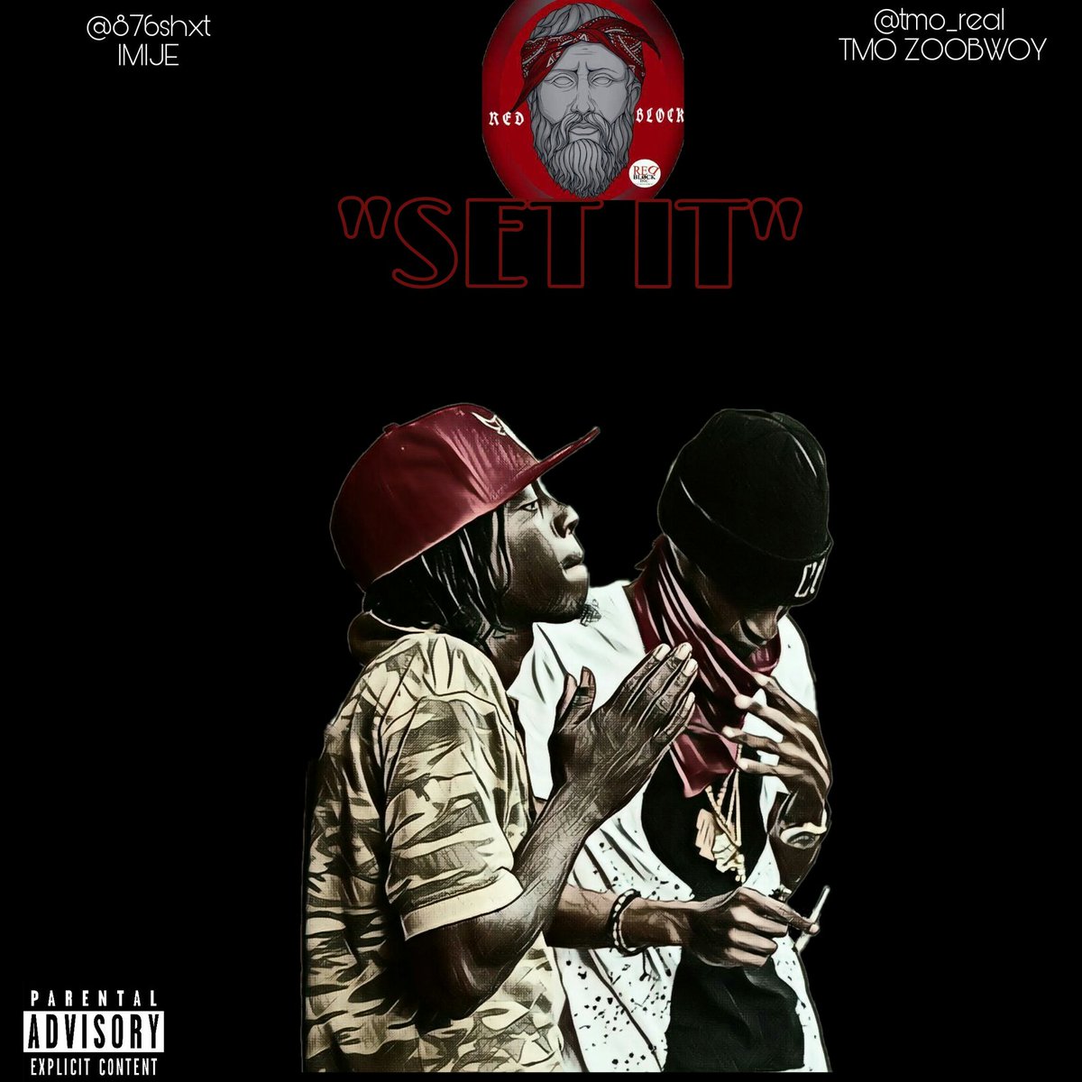 tmo_real's tweet photo. New music alert!!!! #SetIt @876shxt & @tmo_real #RedBible @DeYDeY1nonly @WORLDMAGJA @876_muzik @876HIPHOP @NightlyFix @ZjRush @djcaribbean https://t.co/HMsymou7Ab