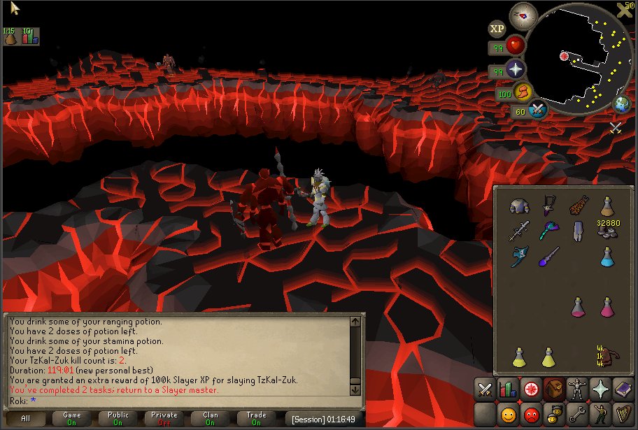 RokiOSRS's tweet image. Haven't done inferno in 7 months, not a single attempt...I was sure I'd get wrecked in wave 40 lmfao!
