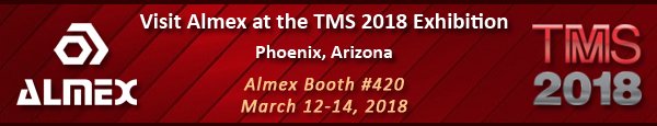 AlmexUSA's tweet photo. Calling all #Aluminum Technologists! Stop by and say hello at @TMSSociety 2018 in Phoenix, AZ. Almex will be exhibiting to answer all your questions at booth number 420! #aerospace #automotive #Furnace2Finish https://t.co/RKPNTHXEnc