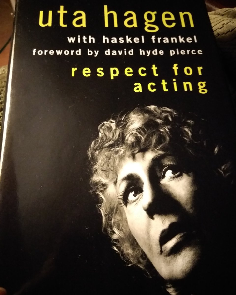 brothablaze's tweet photo. The newest gem in my personal library. About to dig in and mine for this gold tonight. #utahagen #craftstudy #actorslife #readinglist #study #thatwork https://t.co/j6za9f0dm9