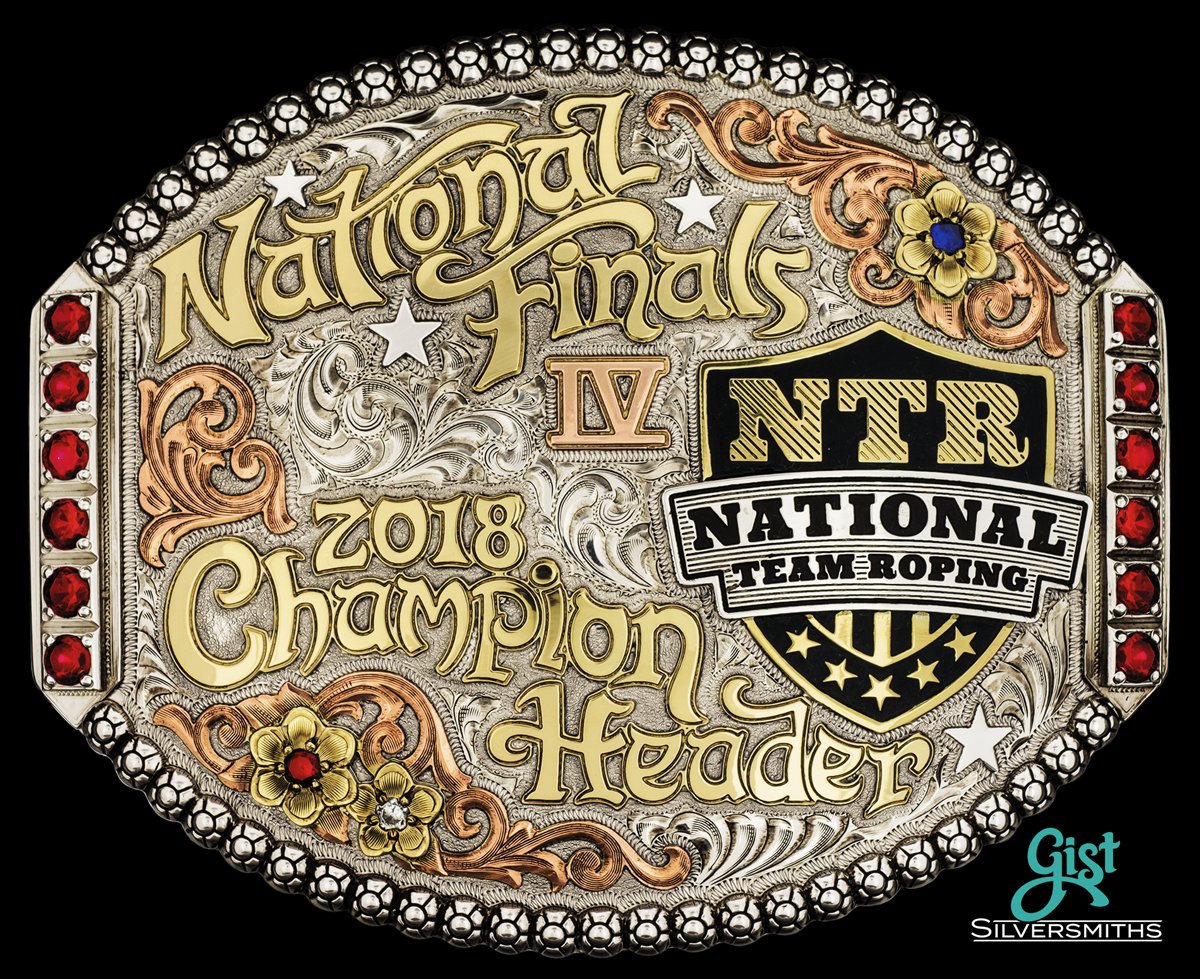 Check out this new design for the #NTR Finals! #GistBuckles #MadeintheUSA #TeamRoping