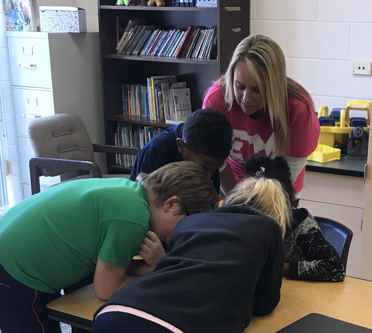 Beth_Curasi's tweet photo. Students in Miss King's class were critical thinkers today while solving fraction problems to crack the codes to unlock the locks. Who knew math could be so much fun! #breakoutedu #coachingmatters #coaching @EMYoderElem @ABSSCurrPd @ABSSWeb @miss_fiona_king @kboyd https://t.co/fx31x3xW7G
