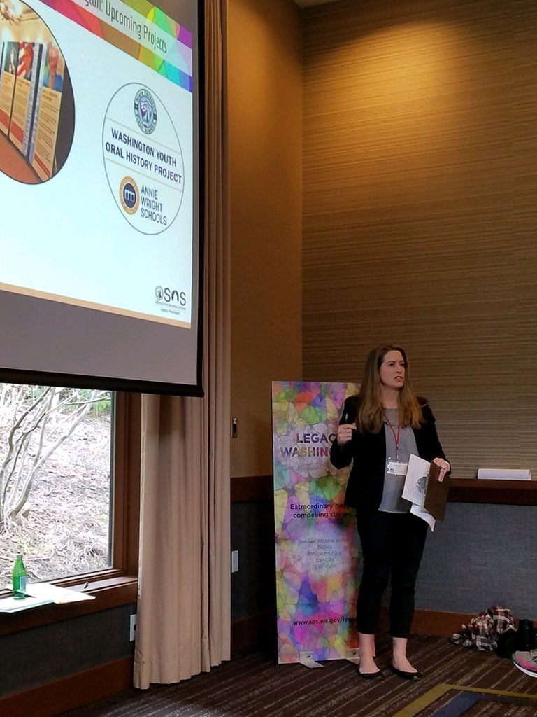 Legacy_WA's tweet image. Had a great time presenting Legacy Washington and our Korea 65 curriculum at @wscss today. 

#socialstudies #wscss #skamania #historyteachers