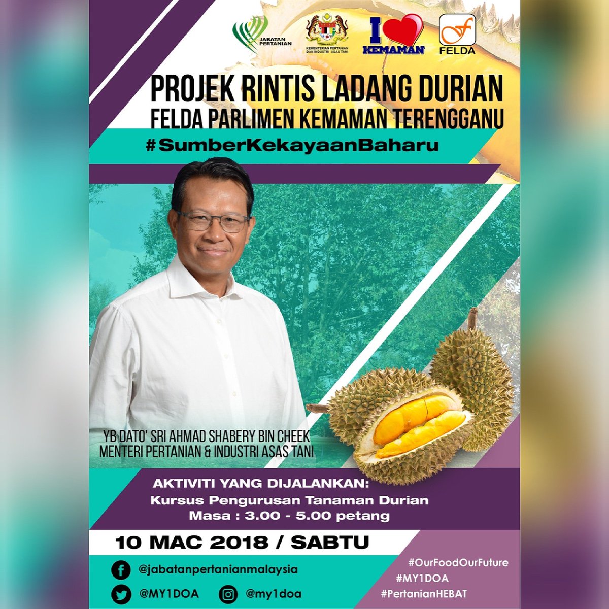 JHarizan's tweet photo. Awok-awok Felda Parlimen Kemaman, Jom ramai-ramai kite pakat gi..
@shaberyc
@tajuddinrahman
@ismailbakar60
@MY1DOA
@moaMalaysia
#ourfoodourfuture
#PertanianHEBAT
#terengganu
#kemaman
#feldaneram https://t.co/2h7ow3np7x