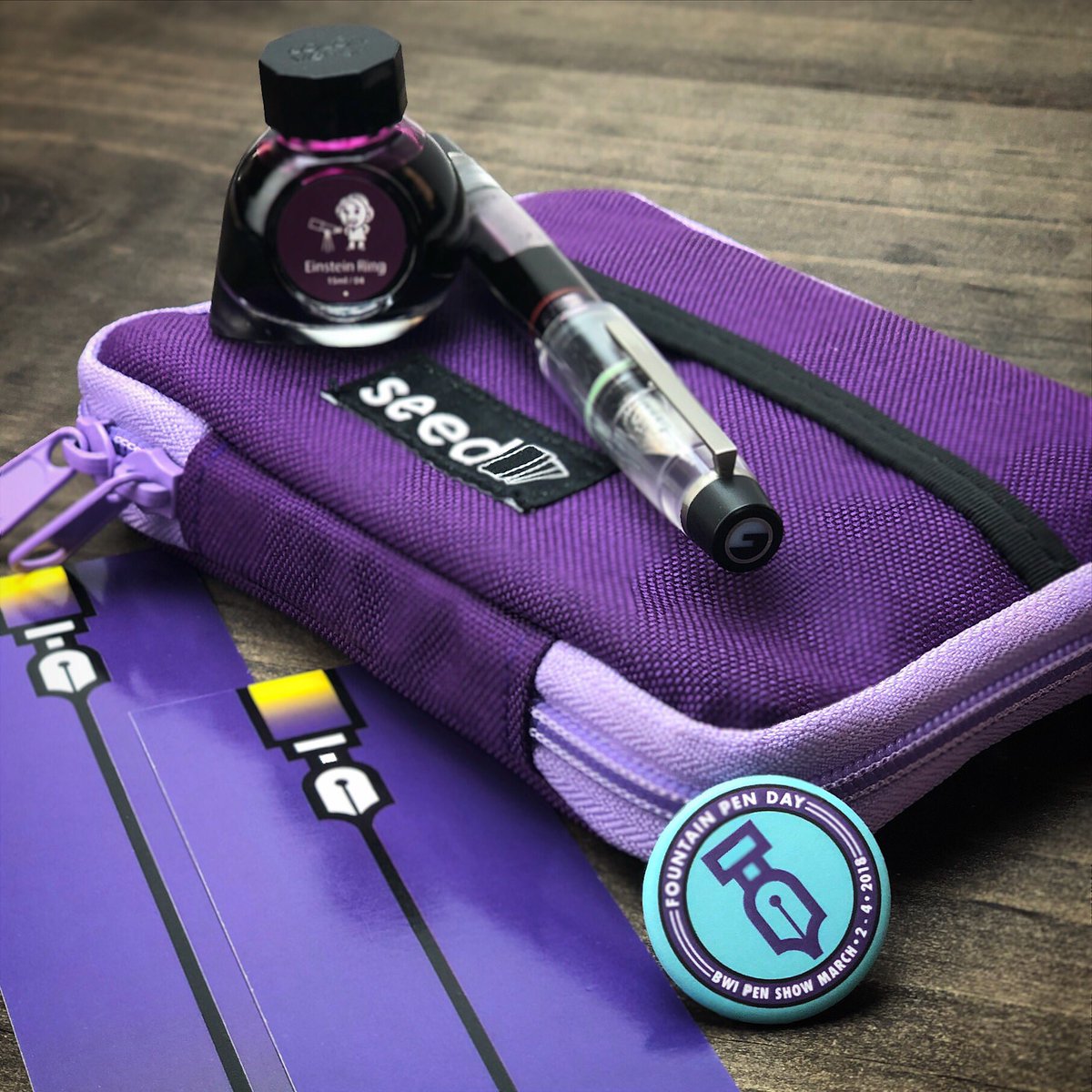 FountainPenDay's tweet photo. The #bwips2018 take away. This years show was epic. Not even a Nor Easter could slow it down.
Thanks to everyone who attended and stayed up late, you all know who you are.
🖋👏✒️🖋👏✒️🖋👏✒️
#fountainpenday #ink #baltimore #bwi #blue #violet #writing #style #nockshots https://t.co/4S3vu7PDCw