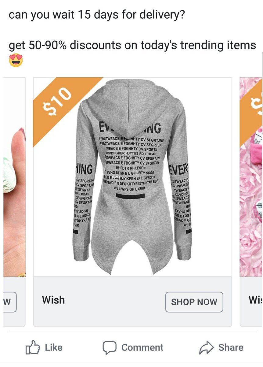 Wish Ads On Facebook Be Like They Are Getting Out Of Hand Be