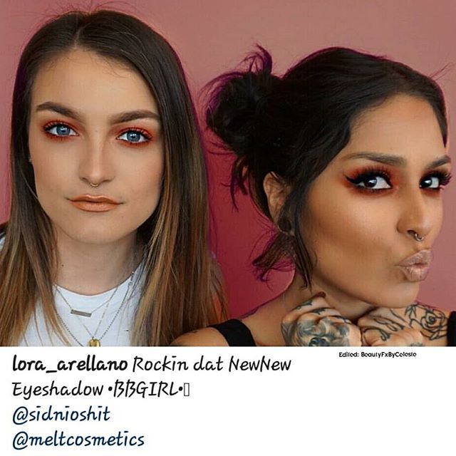 BtyFxByCeleste's tweet photo. 🚨ANOTHER LOOK🚨
It's all in the eyes and @lora_arellano @sidnioshit both have it aswell!!!
Looks like @meltcosmetics could be launching a new #MeltStack . If so then @lora_arellano and @danabomar can take my money now. Definitely looks like a gorgeou… https://t.co/Oh7onFoHW3 https://t.co/VPwaczfOWA