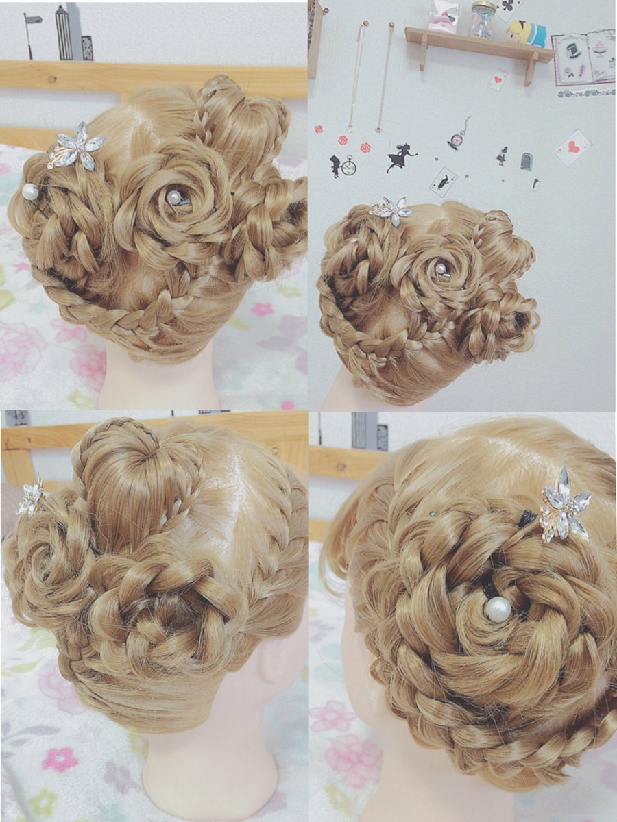 フラワーヘアアレンジ