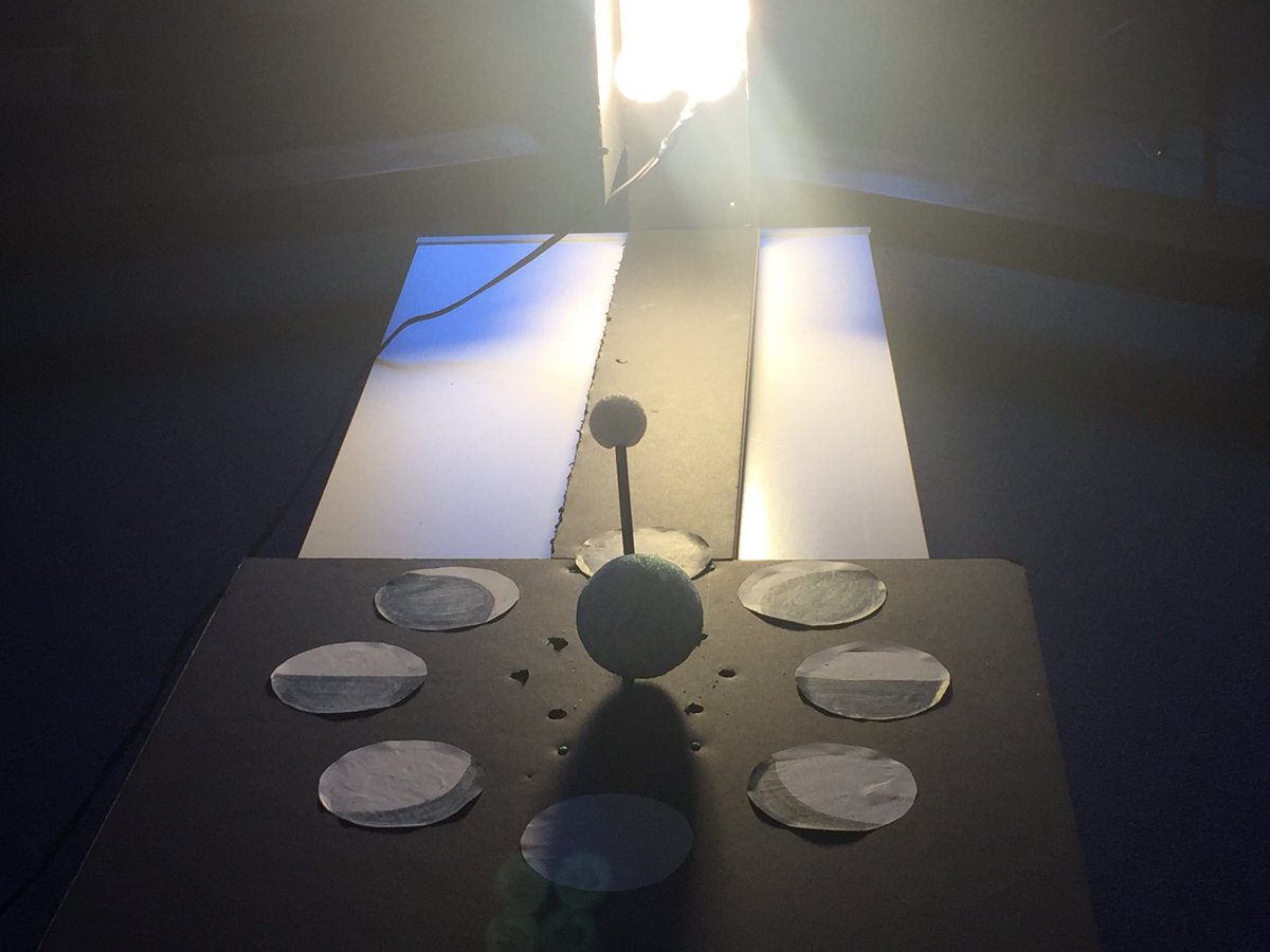 hewitt_mr's tweet photo. Creating models are a fantastic way to learn about our world. Having a blast teaching the moon and its phases. “What did the moon say to his therapist?”... “I’m just going through a phase.”🤫😂 https://t.co/NSdPaf4z9X