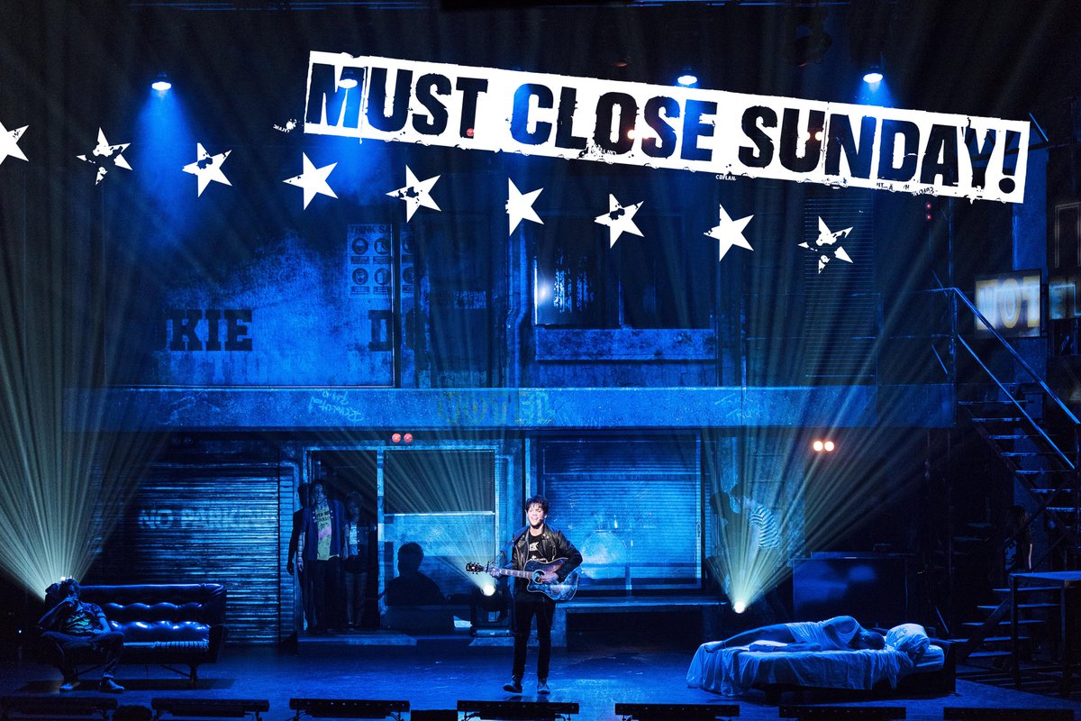 MELBOURNE! #AmericanIdiotAU must close this Sunday 11 March! 💥 Only 4 more chances to see it! 💥 TIX: americanidiotlive.com.au/tickets