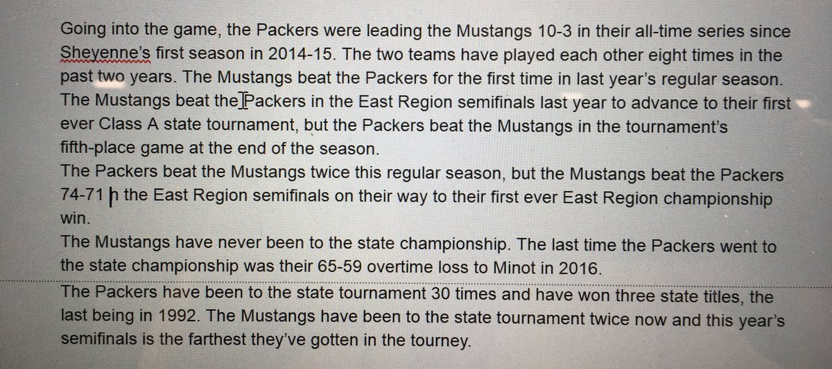 CPoolReporter's tweet photo. Here’s some facts about the rivalry #NDPreps #NDClassA #superAhoops18 https://t.co/FedTejbgGh