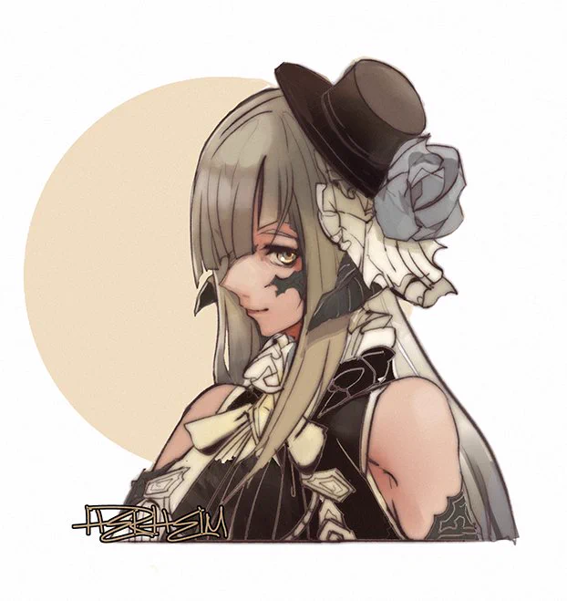 #FFXIV 依頼人のキャラを描いた 