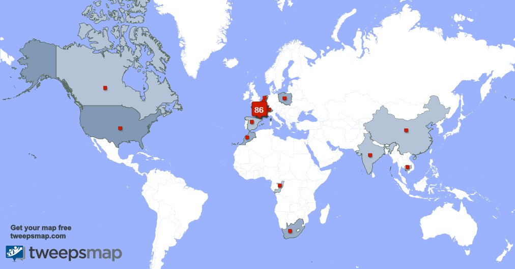 Patriote1958's tweet photo. Selon https://t.co/J513iVO5F1 Mes followers vivent en: France(82%),États-Unis(4%),Afrique du Sud(2%) https://t.co/d4NIphqVNg