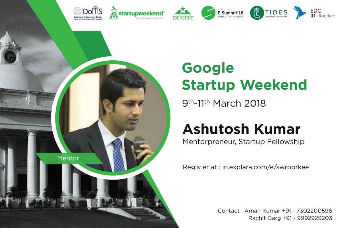 TheAshutosh's tweet photo. Nobody cares how much you know, until they know how much you care. @StartupFellows @startupindia #IIT #Roorkee @GoogleIndia #mentor #entrepreneur #founder #startupweekend @StartupWeekend #esummit @TIDES_BI #iitroorkee https://t.co/HI9dTJEgJe