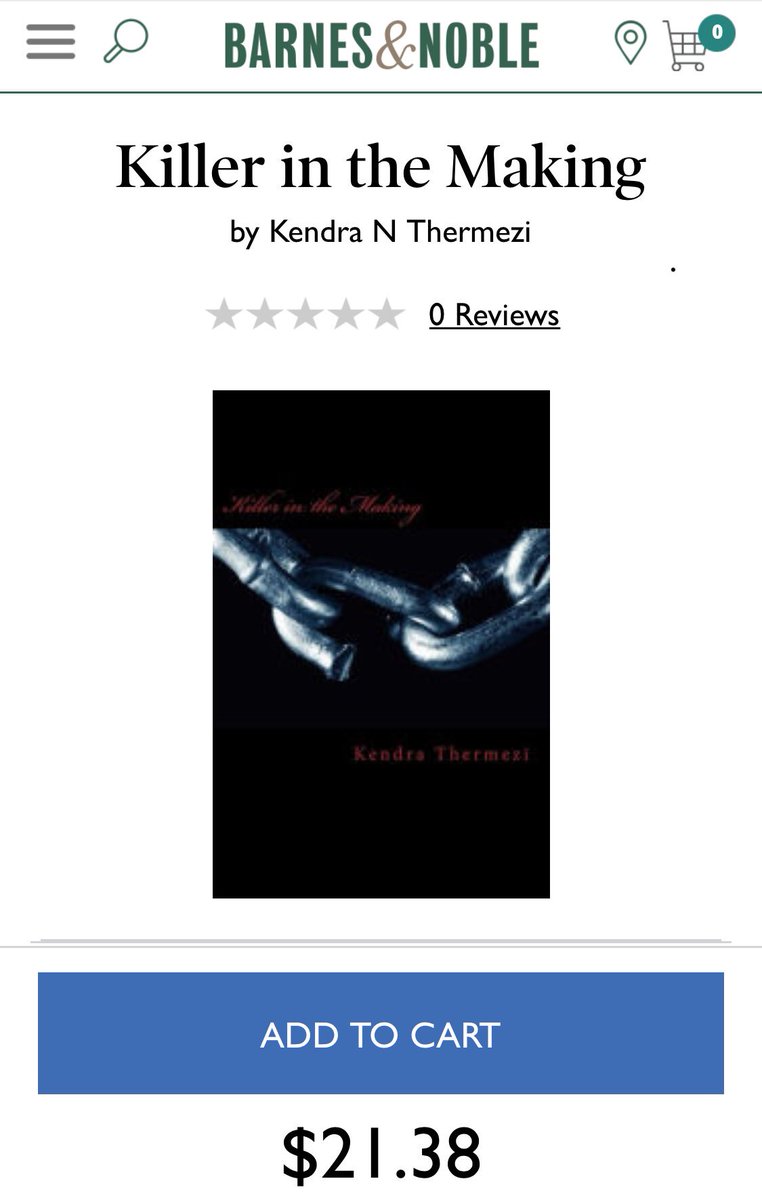 AuthorKThermezi's tweet photo. Trying to get to 1000 likes and followers
#share #like #follow #killerinthemaking #selfpublishedauthor#amwriting https://t.co/pxZEsFpVcU