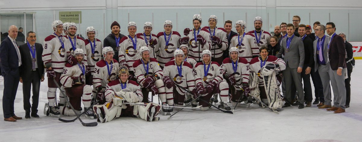 The_Stingers's tweet photo. 🐝🏒MH - STINGERS WIN! Concordia wins the OUA bronze medal game 3-2 over York!
#STINGERSUNITED https://t.co/4kEWuzmMqq